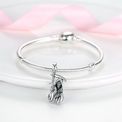 2025 New Halloween Charm Emit Light Bead 925 Sterling Silver Pumpkin Witch Skull Charm Fit Bracelet Pendant Women Jewelry Making