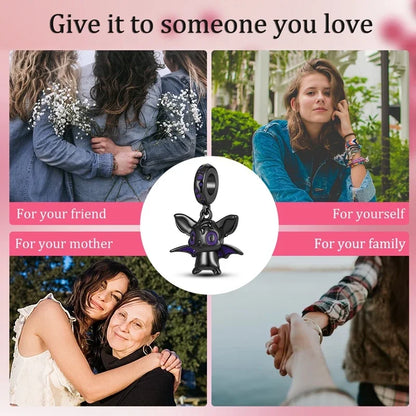 2025 New Halloween Charm Emit Light Bead 925 Sterling Silver Pumpkin Witch Skull Charm Fit Bracelet Pendant Women Jewelry Making