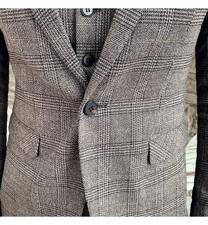 2025 Suit (Blazer+ Pants) Men's Fashion Hosts British Style Work Business Wedding Casual Art Style Elegant Gentleman Suit M-5XL