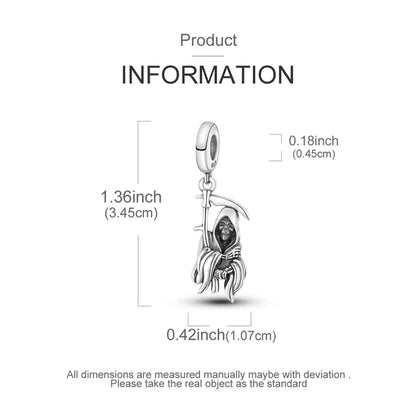 2025 New Halloween Charm Emit Light Bead 925 Sterling Silver Pumpkin Witch Skull Charm Fit Bracelet Pendant Women Jewelry Making