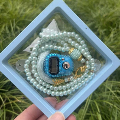 2025 New Colorful Prayer Beads Bracelet Set Finger Counter 10 Color Options Rosary Tasbih Islamique for Eid High-End Prayer Gift