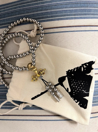 Titanium Steel Bracelet Necklace Chain Prayer Beads Self Defense Waist Faith Buddha Cross Pendant Mens Gadgets For Jewelry Gifts