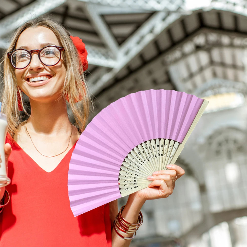 1/20/30Pcs White Foldable Paper Fan Portable Chinese Bamboo Fan Wedding Gifts for Guest Birthday Party Decoration Kids Painting