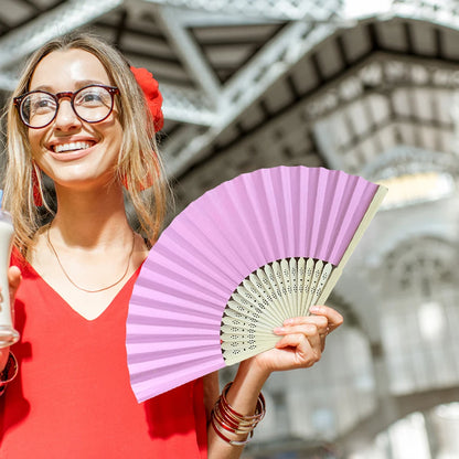 1/20/30Pcs White Foldable Paper Fan Portable Chinese Bamboo Fan Wedding Gifts for Guest Birthday Party Decoration Kids Painting