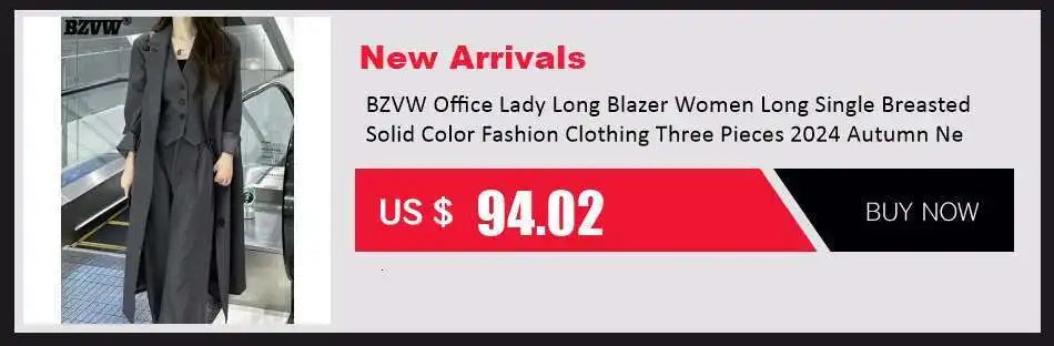 BZVW Women's 2 Pieces Sets Fashion Striped Suit Jacket V-neck Sleeveless Single Breasted Slit Dress Autumn 2025 New 5R5493