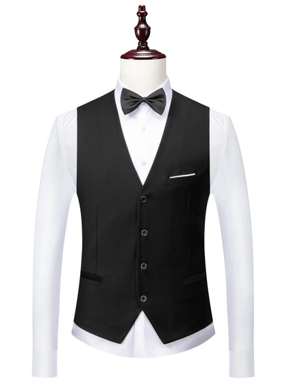3 Pieces Set Formal Slim Fit Tuxedo Prom Suit Men Groom Wedding Blazers High Quality Groomsman Business Banquet Party Suit