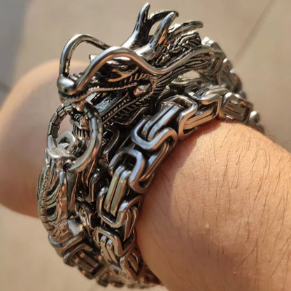 Dragon Head Pendants Bracelets EDC Self Defense Whip Titanium Steel Necklace Fashion Jewlery Waist Mens Gadgets For Cool Gifts