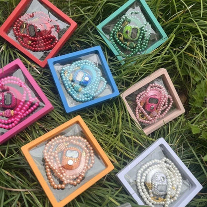 2025 New Colorful Prayer Beads Bracelet Set Finger Counter 10 Color Options Rosary Tasbih Islamique for Eid High-End Prayer Gift