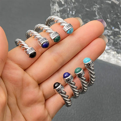 High Quality Round Toe Colored Gemstone Bracelet Luxury Unisex Colored Stone Bracelet Wholesale Jewelry