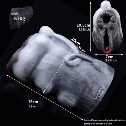 YOCY Fantasy Horse Butt Men Masturbator Animal Fetish Stroker Liquid Silicone Sex Toy Penis Massager Adult 18+
