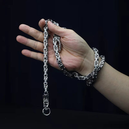 Dragon Head Pendants Bracelets EDC Self Defense Whip Titanium Steel Necklace Fashion Jewlery Waist Mens Gadgets For Cool Gifts