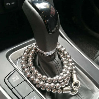 1M Chinese Style Steel Whip Bracelet Necklace Chain Prayer Beads Self Defense Waist Faith Buddha Men's EDC Gadgets Punk Jewelry