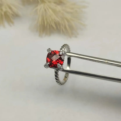 2025 New High Quality DY Elegant Crystal Ring Smooth Finish Christmas Gift High Quality Jewelry Fashion Accessory