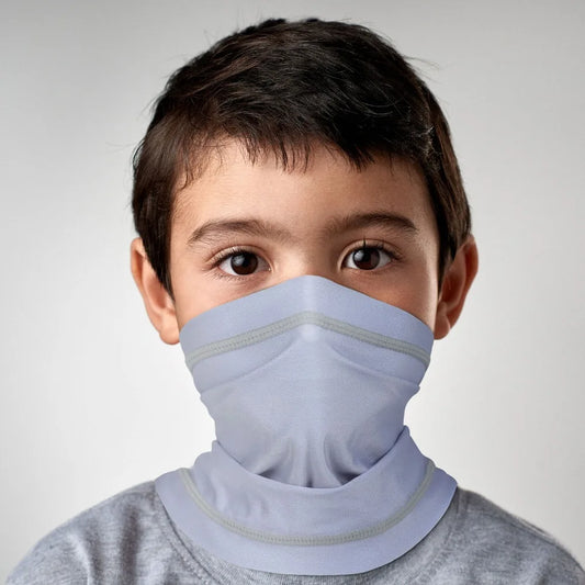 Kids UV Protection Half Face Mask Neck Gaiter Windproof Tube Scarf Cycling Outdoor Sports Bandana Balaclava for Boys Girls