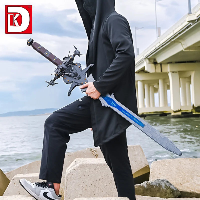 2349PCS MOC Frostmourne Building Blocks Lich King Arthas Death Knight Sword Model Brick Puzzle Toys Gift for Adults Kids Boy