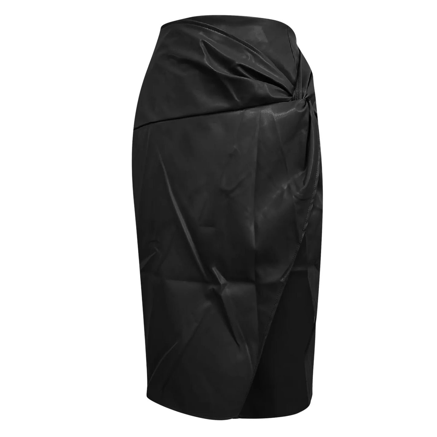 Beach Cover up Skirt Slit Mid Length Sexy Hottie Hip Hugging Leather Skirt For Women In Autumn And Leopard Print Mini Skirt