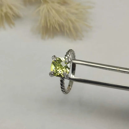 2025 New High Quality DY Elegant Crystal Ring Smooth Finish Christmas Gift High Quality Jewelry Fashion Accessory