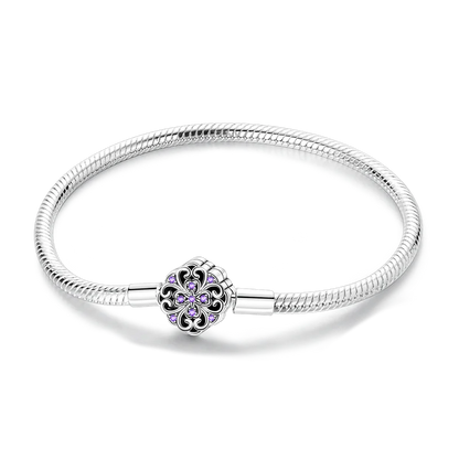 925 Sterling Silver Bracelets 17-20CM Original Golden Sparkling Heart Shaped Bracelet Fit DIY Charms Beads Fashion Women Jewelry