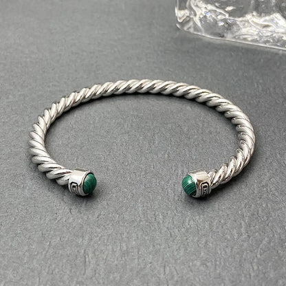 High Quality Round Toe Colored Gemstone Bracelet Luxury Unisex Colored Stone Bracelet Wholesale Jewelry