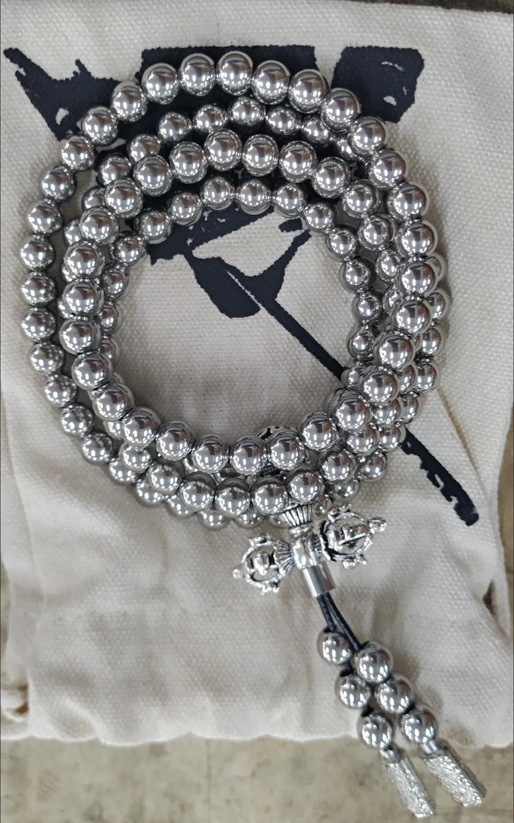 Titanium Steel Bracelet Necklace Chain Prayer Beads Self Defense Waist Faith Buddha Cross Pendant Mens Gadgets For Jewelry Gifts