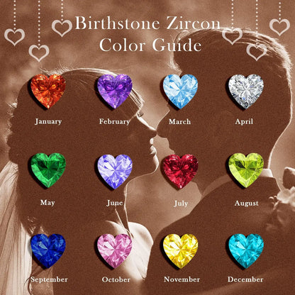 Elegant Red Heart Pendant Necklace with Rose Gift Box - Romantic Valentine’s Day, Birthday, or Mother’s Day Gift for Wife, Mom