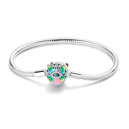 925 Sterling Silver Bracelets 17-20CM Original Golden Sparkling Heart Shaped Bracelet Fit DIY Charms Beads Fashion Women Jewelry