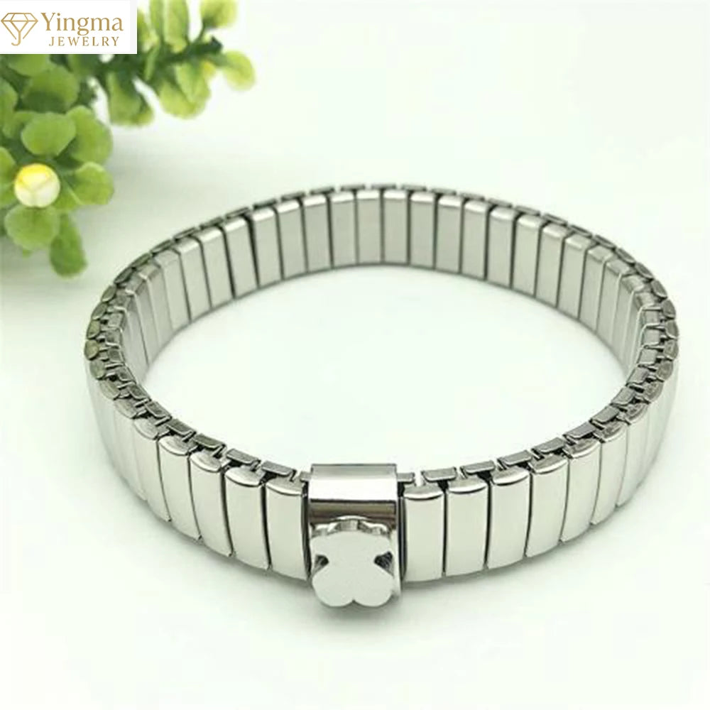 Wholesale High Quality Stainless Steel  Bear Steel Bracelet for Women Men's Fashion Jewelry Bracelet