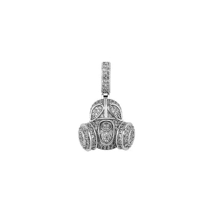 TOPGRILLZ New Full Iced Out Micro Pave Cubic Zirconia pendant Necklace with Black CZ Stone Hip Hop High Quality Party Gift