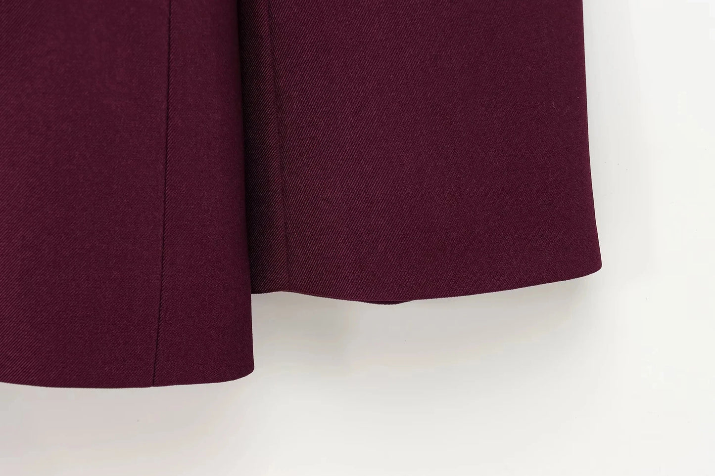 KONDALA Vintage Chic Office Lady Red Solid Women Suit Notched Single Button Pockets Blazer Straight Loose Pants Fashion 2025 Set