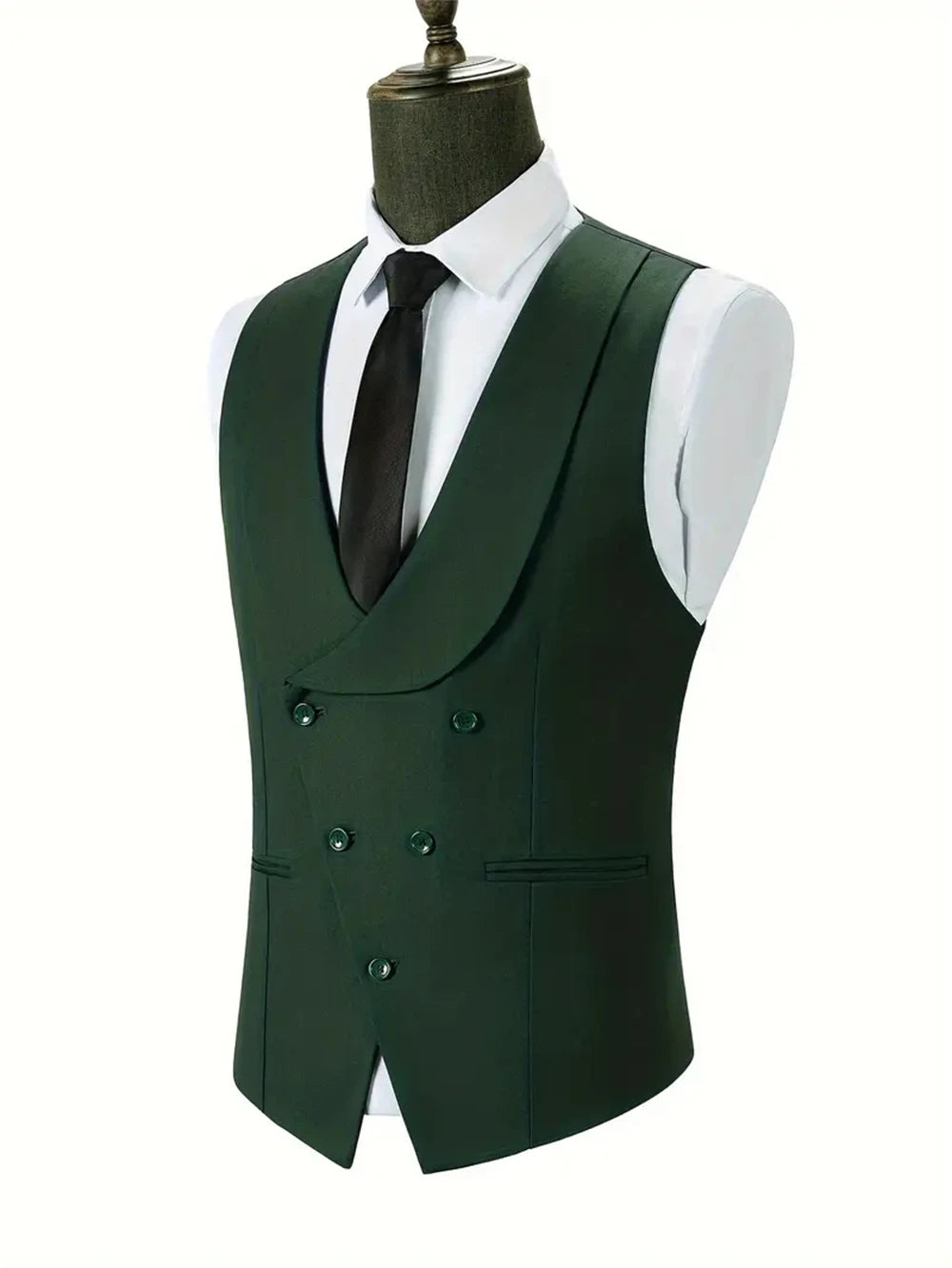 Fashion Men's Suits 3 Piece Groom Bestmen Slim Fit Wedding Prom Party Tuxedo Elegant Formal Events Dress Suit (Blazer+Vest+Pant)