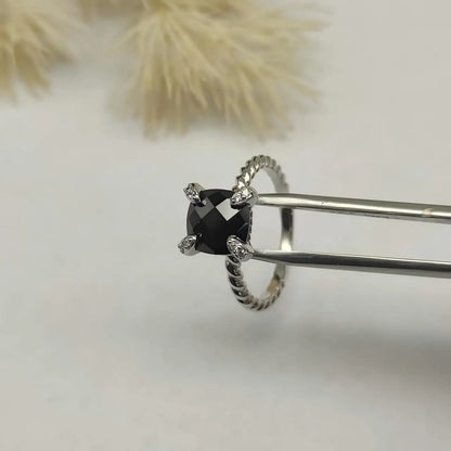 2025 New High Quality DY Elegant Crystal Ring Smooth Finish Christmas Gift High Quality Jewelry Fashion Accessory