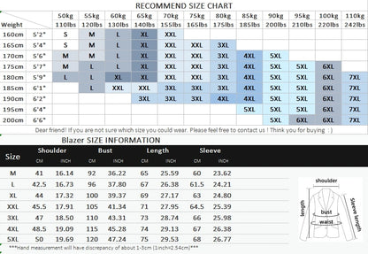 2025 Suit (Blazer+ Pants) Men's Fashion Hosts British Style Work Business Wedding Casual Art Style Elegant Gentleman Suit M-5XL